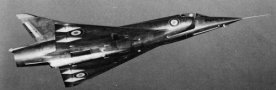 Le Mirage III-01 lors d'un vol d'essai