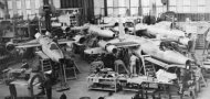 Chane d'assemblage des Tridents  Courbevoie, en septembre 1957